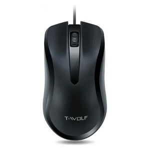 T-Wolf V12 Gaming Mouse 1200 DPI Wired Black