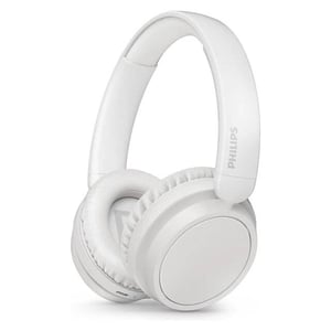 Philips 5000 Series TAH5209WT Over-Ear Bluetooth Headphones with Microphone White
