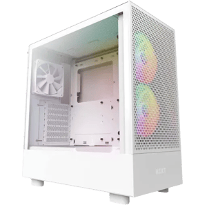 NZXT H5 Flow Mid-Tower ATX Case White RGB
