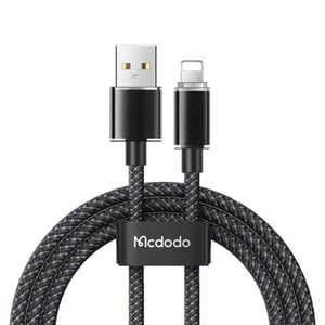 كيبل Mcdodo Dichromatic Series USB-A إلى Lightning 1.2m أسود