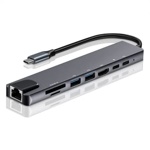 Airsky 8-in-1 USB-C Docking Station 4K HDMI PD Adapter
