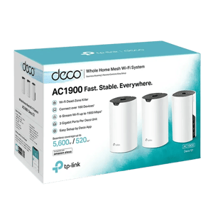 TP-Link Deco S7 AC1900 WiFi 5 Dual-Band Mesh System 3-Pack