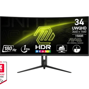 شاشة MSI MAG 342CQR 34″ 3440x1440 180Hz VA