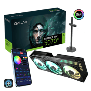 كارت شاشة Galax EX Gamer GeForce RTX 5070 Ti 16GB GDDR7 1-Click OC أسود