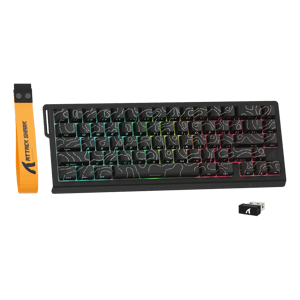 Attack Shark X68PRO HE 65% Magnetic Hot-Swappable Wireless RGB Keyboard Black