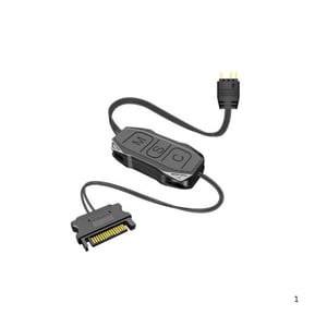 كيبل Coolmoon ARGB موزع تحكم صغير 5V 3Pin أسود