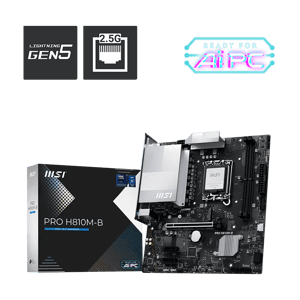 MSI PRO H810M-B LGA 1851 Micro-ATX Motherboard DDR5 PCIe 5.0 2.5G LAN