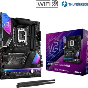 مذربورد أزروك Z890 Lightning WiFi لمعالجات LGA 1851 مقاس ATX مع DDR5 و PCIe 5.0 و Thunderbolt 4
