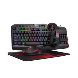 كيبورد Redragon S101-4 كامل الحجم ميمبرين سلكي RGB أسود + ماوس