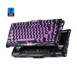 كيبورد GravaStar Mercury V75 Lite 75% ميكانيكي قابل للتبديل ثلاثي النمط RGB