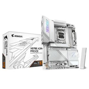 لوحة أم Gigabyte Aorus Pro X870E AM5 ATX أبيض
