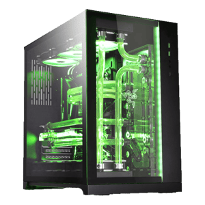 كيس Lian Li O11 Dynamic Razer Edition برج متوسط ATX أسود
