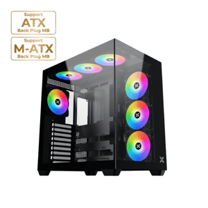 كيس XIGMATEK Aqua V Air Mid-Tower ATX mATX ITX أسود