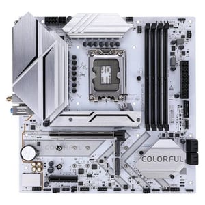 Colorful Battle-AX B760 Micro-ATX LGA1700 DDR5 White Motherboard