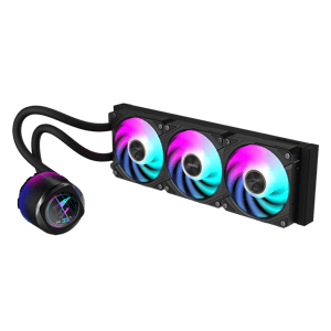 مبرد Gigabyte Aorus Waterforce X II 360mm AIO سائل أبيض ARGB LCD