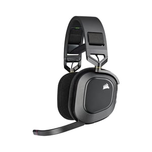 سماعات Corsair HS80 RGB Dual-Mode Spatial Audio أسود