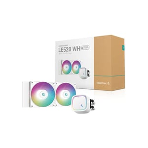 مبرد DeepCool LE520 AIO Liquid 240mm أبيض ARGB 220W TDP