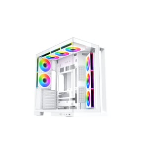 كيس Xigmatek Aqua 7 Arctic Full-Tower E-ATX أبيض
