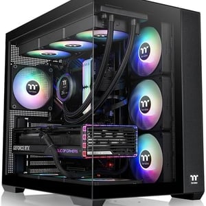 Case Thermaltake Steel Shadow Transparent EX Black / E-ATX  (Without  Fans)