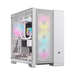 كيس Corsair 6500D Airflow Mid-Tower ATX أبيض