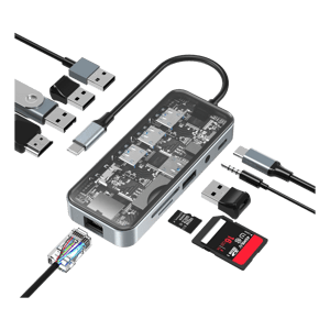 محول Airsky 10 في 1 Type-C متعدد الوظائف HC-87