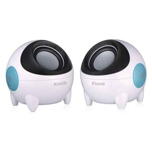 سبيكر Kisonli K800 2.0 قناة 3W USB أبيض