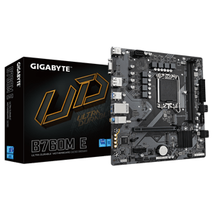 لوحة أم Gigabyte B760M E Intel B760 LGA1700 Micro-ATX أسود