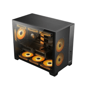 Huntkey Wind F820 Mid-Tower Case Black Mesh ARGB
