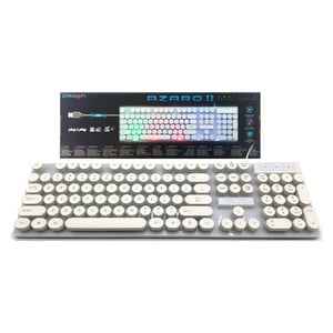 كيبورد Crown Micro CMK-511 Full-Size Mechanical Wired White