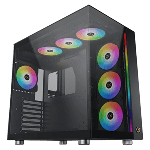 XIGMATEK Aqua Ultra Air Mid-Tower ATX Case Black Tempered Glass