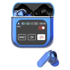 Jeqang JT-25S TWS Bluetooth Earbuds with Microphone LED Display Blue