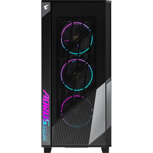 كيس Gigabyte Aorus Mid-Tower E-ATX زجاج مقوى مراوح ARGB
