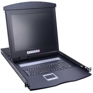 سويتش Avetron 16-Port 1GbE Dual-Rail CAT5 LCD KVM Console