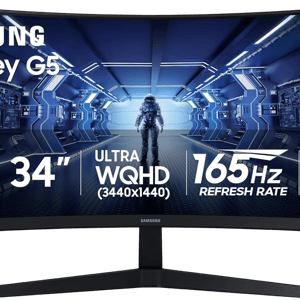 Samsung Odyssey G5 34" UWQHD 165Hz VA Curved Gaming Monitor