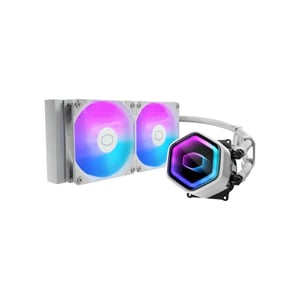 مبرد Cooler Master MasterLiquid 240L Core 240mm AIO سائل أبيض ARGB 3.96W TDP
