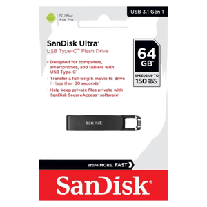 SanDisk Ultra 64GB USB Type-C Flash Drive