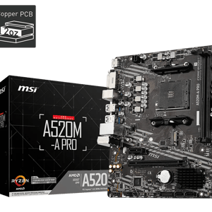 MSI A520M-A PRO AM4 Micro-ATX DDR4 Motherboard