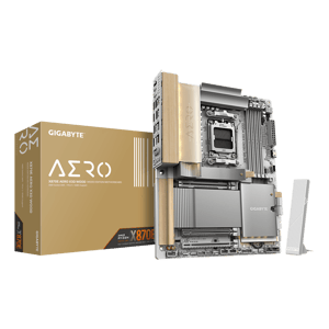لوحة أم جيجابايت أيرو GIGABYTE X870E AERO X3D WOOD بلمسات خشبية بمقبس AM5 ودعم ذاكرة DDR5 بحجم ATX
