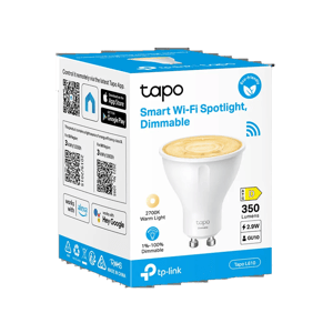 TP-Link Tapo L610 Smart Wi-Fi Dimmable Spotlight 350 Lumens GU10