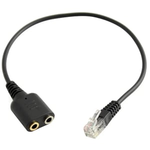 محول Avetron كيبل 2 x 3.5mm إلى RJ9 سماعات