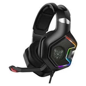 سماعات Onikuma K10 Pro سلكي قيمنق مع ميكروفون RGB أسود