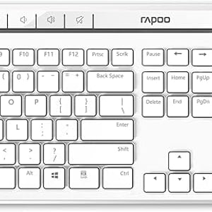 Rapoo 8210M Dual-Mode Wireless Keyboard + Mouse Combo White