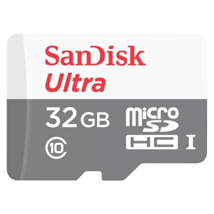 SanDisk Ultra 32GB microSDHC UHS-I Memory Card with Adapter