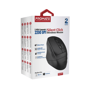 Promate Samit Silent Click Wireless Mouse 2200 DPI