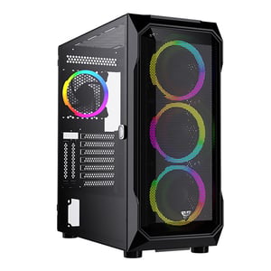 كيس Fantech CG81 Full Tower RGB 4 مراوح دعم ATX