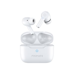 سماعات Promate ProPods TWS بلوتوث 5.3 ANC أبيض