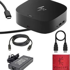 محول HP Docking Station USB-C إلى HDMI دعم شاشتين وإيثرنت