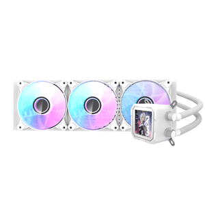 مبرد DarkFlash DV360s 120mm AIO Liquid LCD أبيض