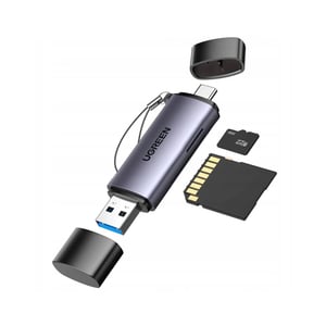 محول USB Ugreen CM185 USB 3.2 من USB-C إلى USB-A رمادي