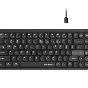 A4Tech FBX53C 60% Scissor Switch Dual-Mode Keyboard White